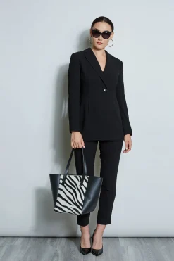 Elie Tahari Asymmetric Single Button Blazer- Jackets & Blazers