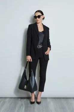 Elie Tahari Asymmetric Single Button Blazer- Jackets & Blazers
