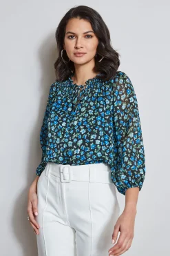 Elie Tahari Belted Crepe Pant- Bottoms