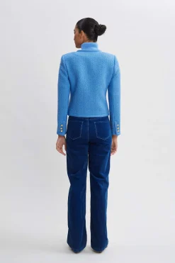 Elie Tahari Boucle Button Jacket- Jackets & Blazers