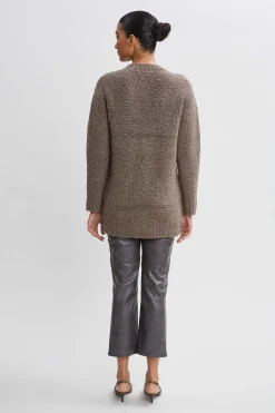 Elie Tahari Boucle Merino Cardigan- Tops & Sweaters