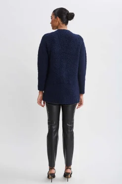 Elie Tahari Boucle Merino Cardigan- Tops & Sweaters