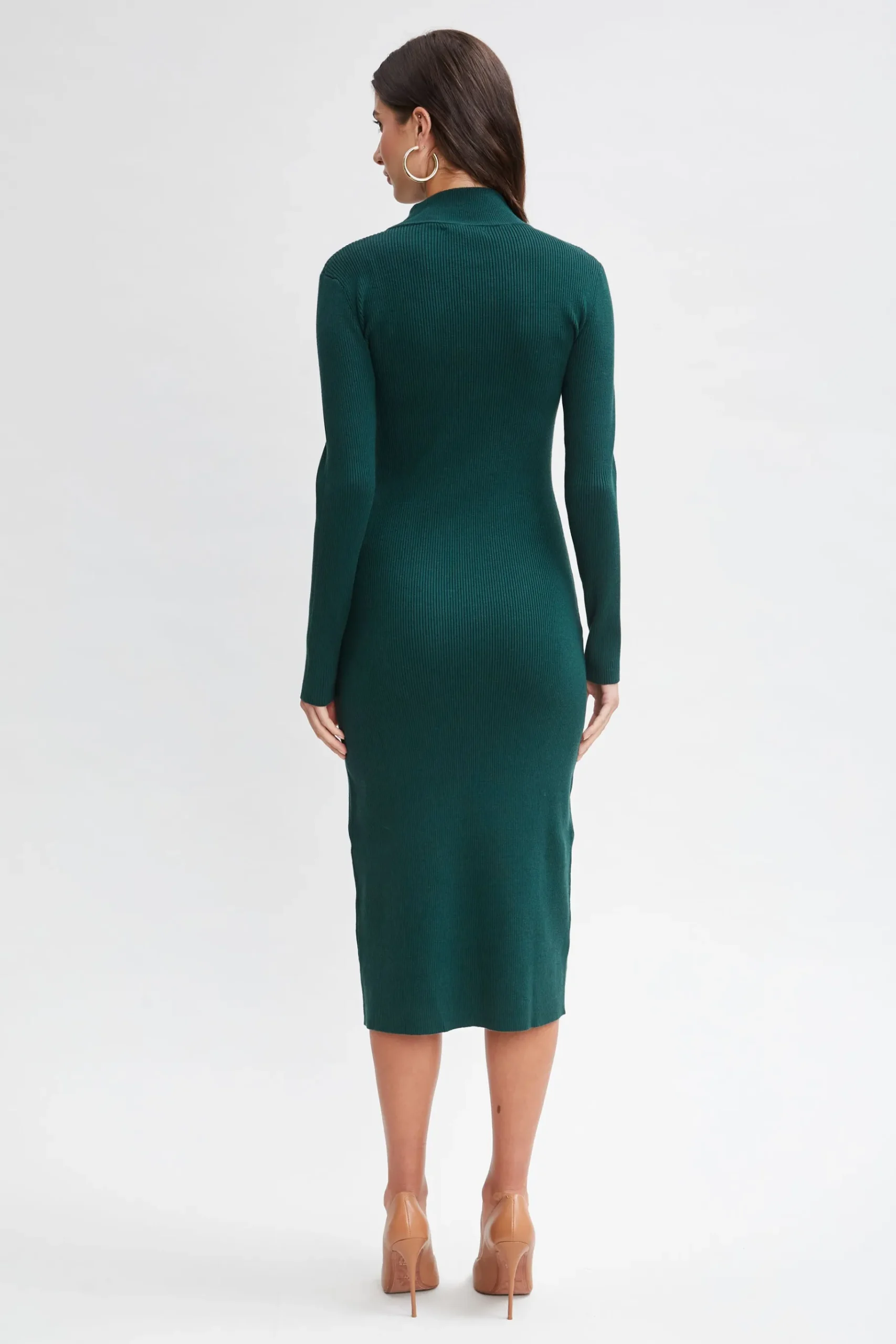 Elie Tahari Button Sweater Dress- Dresses & Jumpsuits|Long Sleeve Dresses