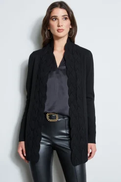 Elie Tahari Cable Cardigan- Tops & Sweaters