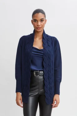 Elie Tahari Cable Cardigan- Tops & Sweaters