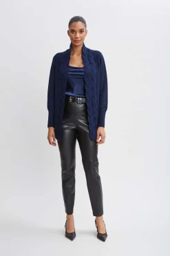 Elie Tahari Cable Cardigan- Tops & Sweaters
