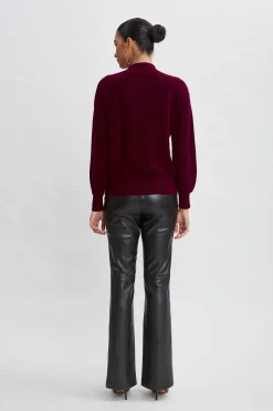 Elie Tahari Cashmere Button Sweater- Tops & Sweaters