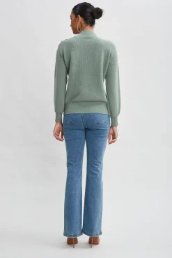 Elie Tahari Cashmere Button Sweater- Tops & Sweaters
