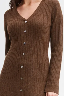 Elie Tahari Cashmere Fit & Flare Dress- Dresses & Jumpsuits|Long Sleeve Dresses