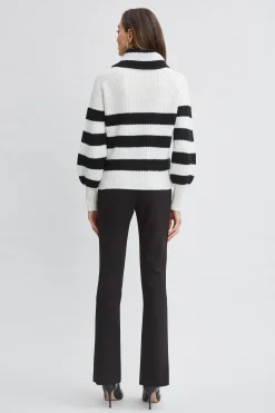 Elie Tahari Cashmere Stripe Sweater- Tops & Sweaters