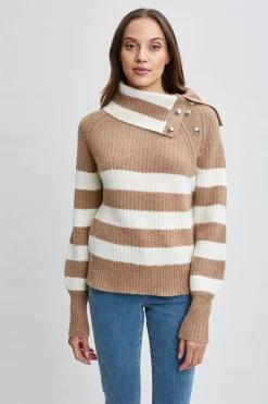 Elie Tahari Cashmere Stripe Sweater- Tops & Sweaters
