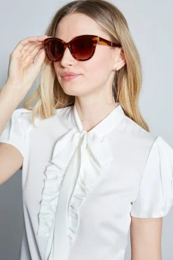 Elie Tahari Cat Eye Acetate Sunglasses- Fragrance|Gloves