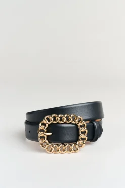 Elie Tahari Chain Buckle Belt- Fragrance|Gloves