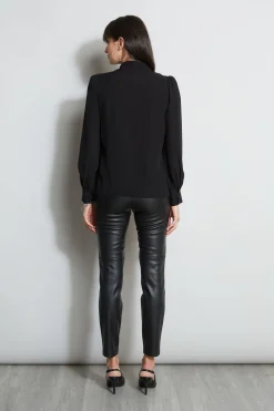 Elie Tahari Chain Collar Shirt- Tops & Sweaters
