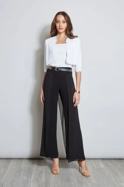 Elie Tahari Chiffon Panel Pant- Bottoms