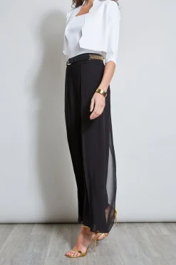Elie Tahari Chiffon Panel Pant- Bottoms