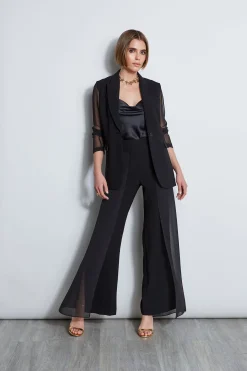 Elie Tahari Chiffon Panel Pant- Bottoms