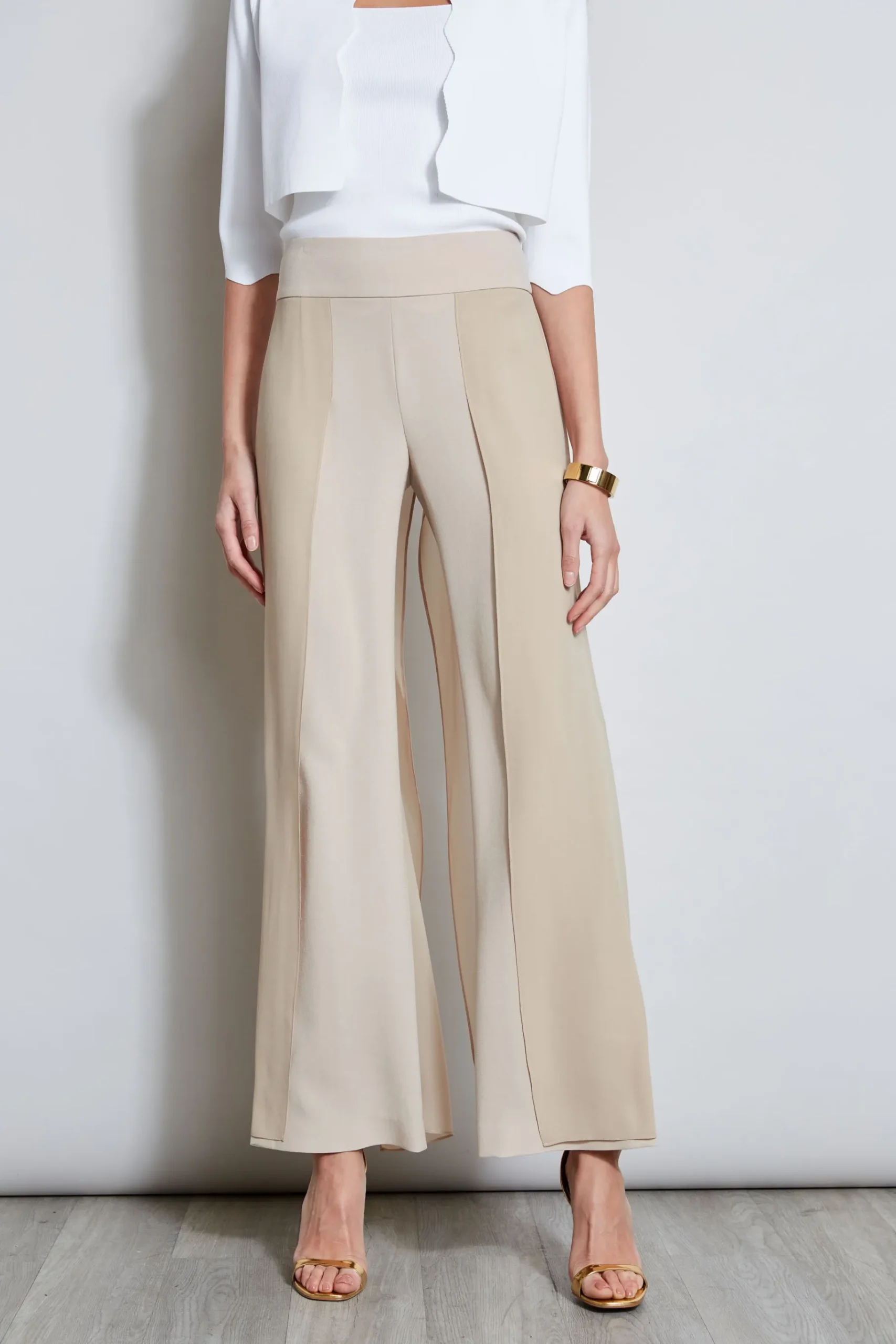 Elie Tahari Chiffon Panel Pant- Bottoms