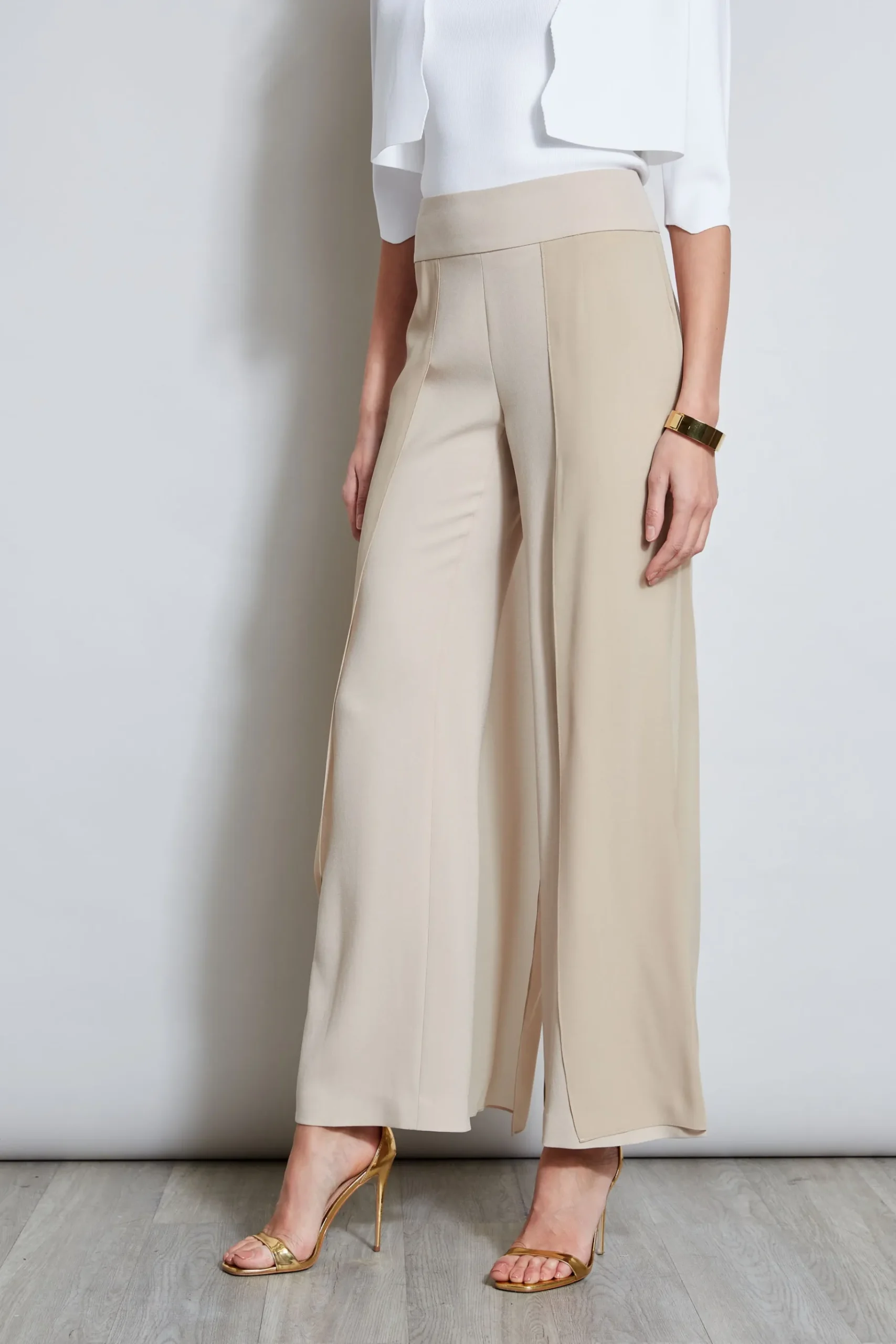 Elie Tahari Chiffon Panel Pant- Bottoms