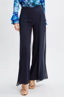 Elie Tahari Chiffon Panel Pant- Bottoms