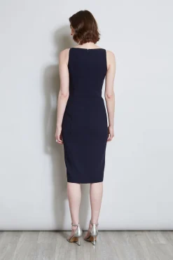 Elie Tahari Contour Zip Dress- Dresses & Jumpsuits|Midi Dresses