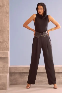 Elie Tahari Convertible Cowl Wool Sweater- Tops & Sweaters