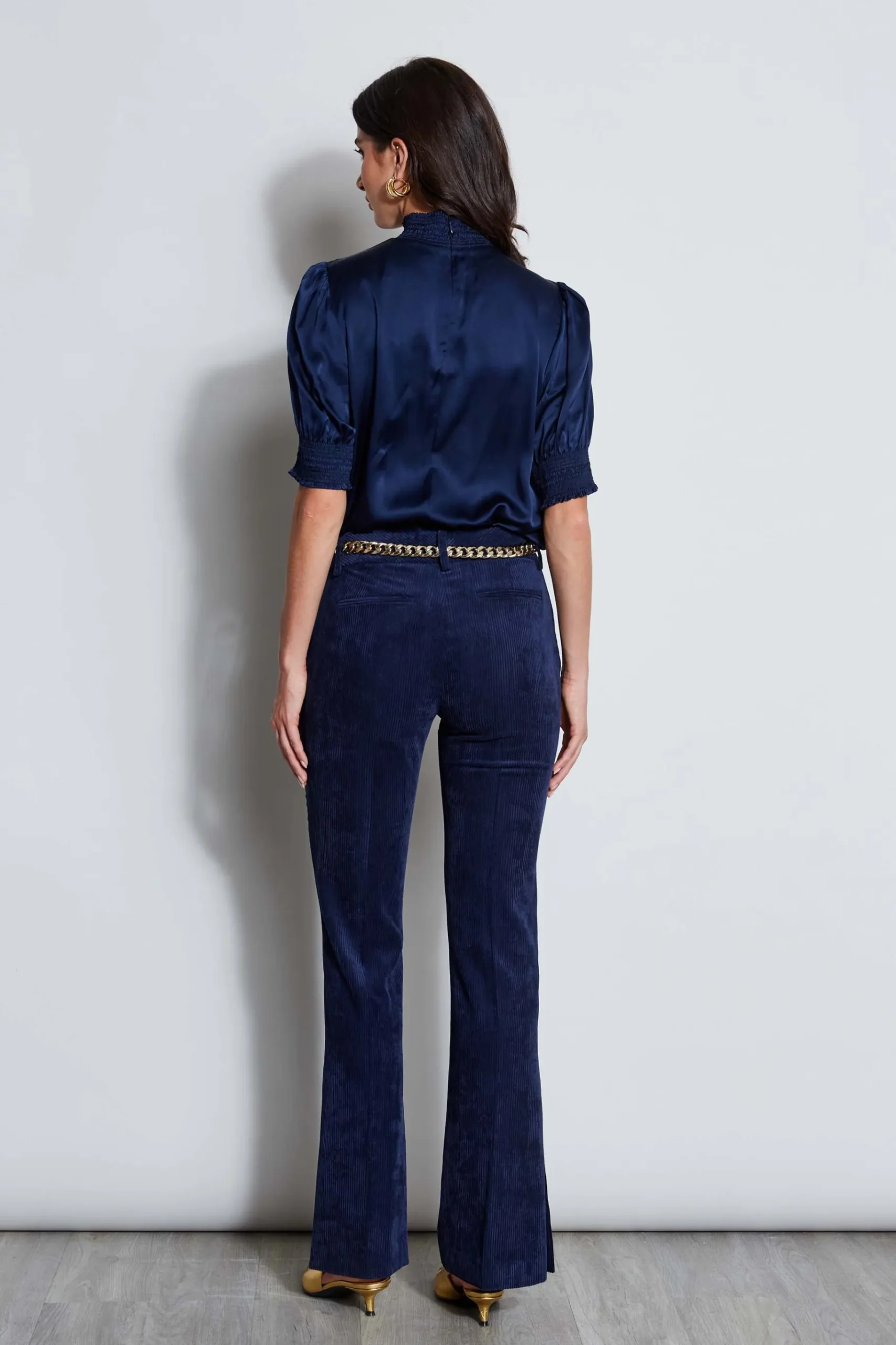 Elie Tahari Corduroy Fit & Flare Pant- Bottoms|Suiting