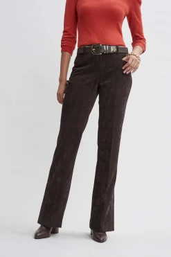 Elie Tahari Corduroy Fit & Flare Pant- Bottoms|Suiting