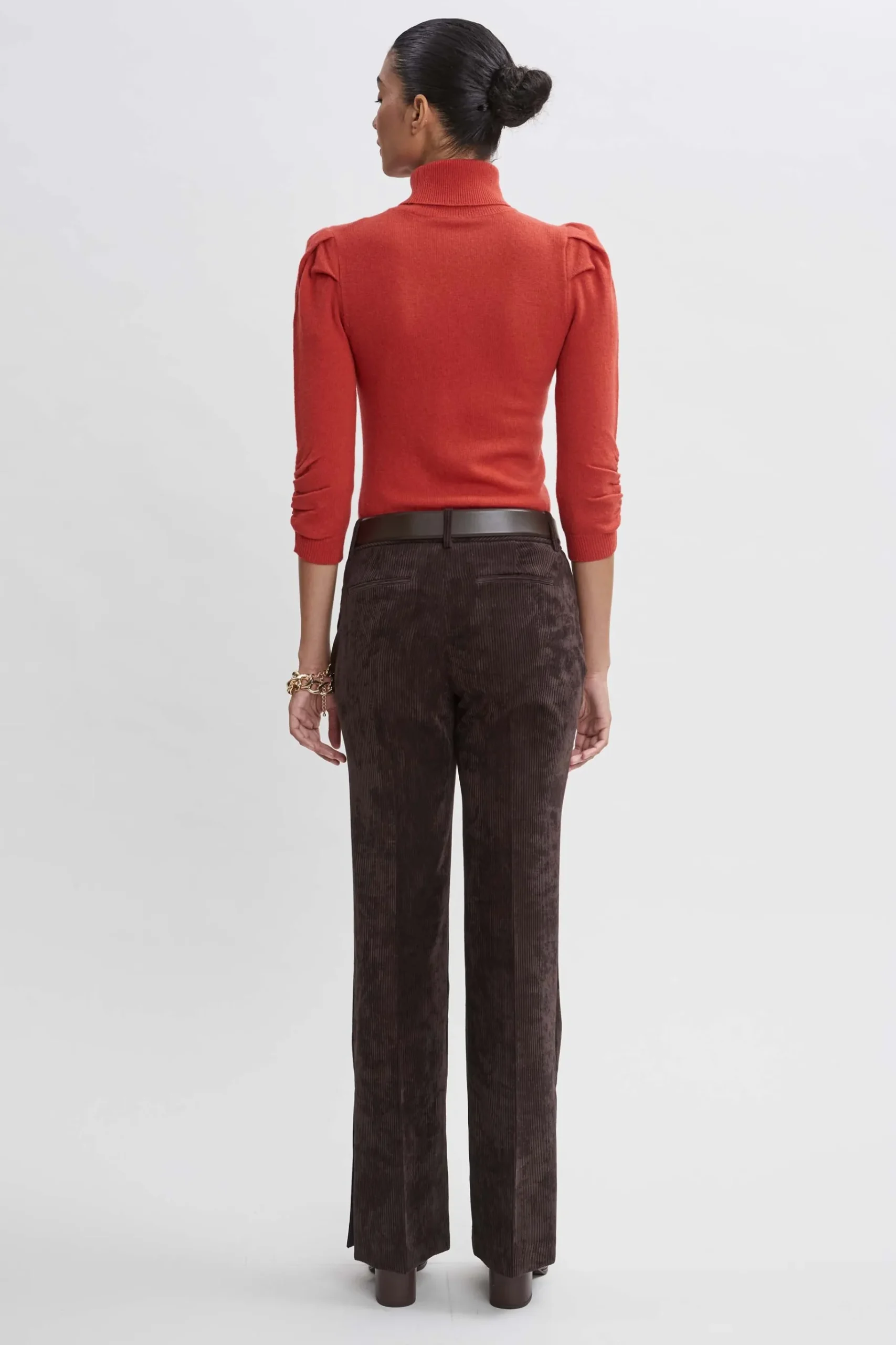 Elie Tahari Corduroy Fit & Flare Pant- Bottoms|Suiting