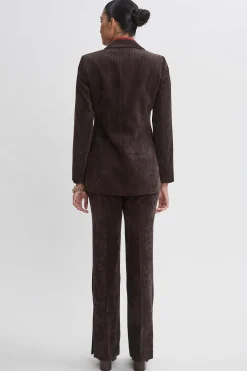 Elie Tahari Corduroy Single Button Blazer- Jackets & Blazers|Suiting