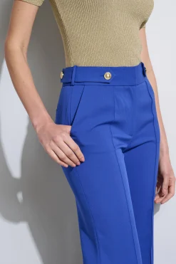 Elie Tahari Crest Button Pant- Bottoms