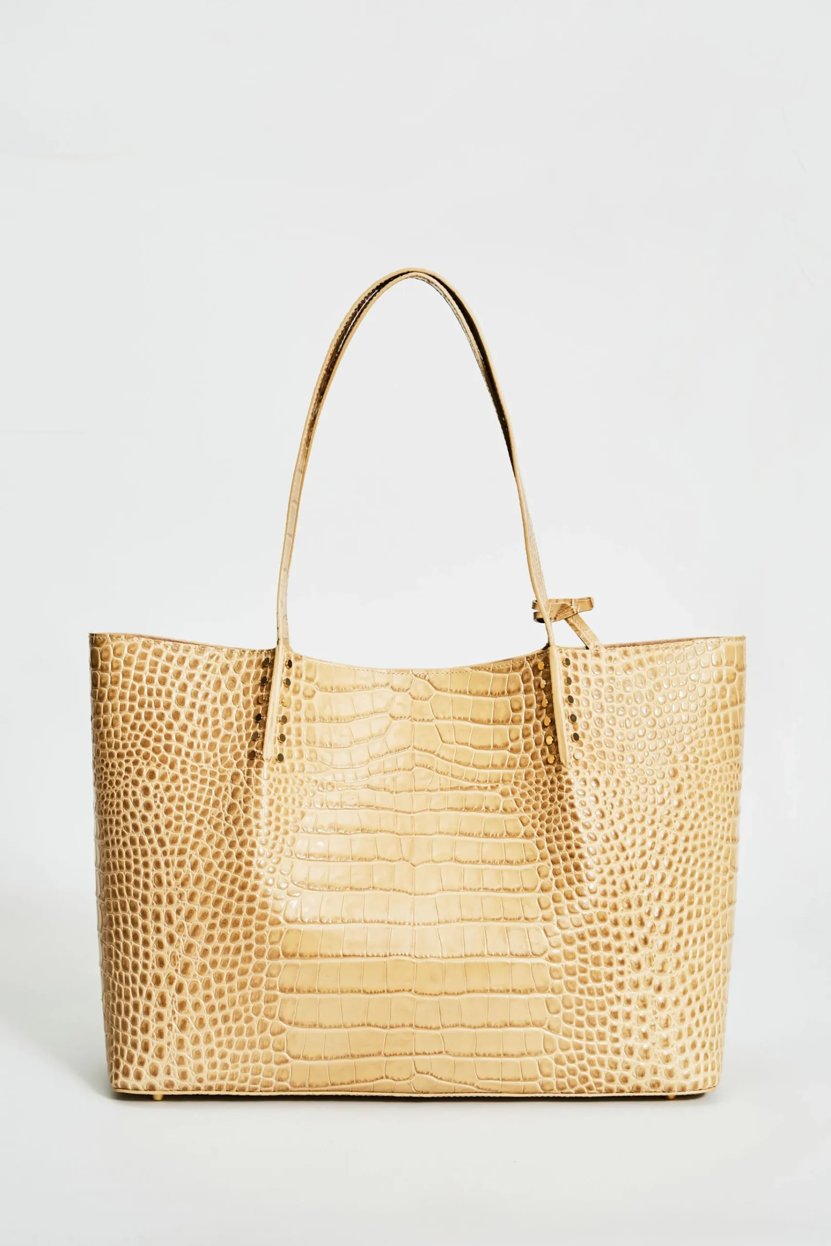 Elie Tahari Crocodile Embossed Leather Tote- Fragrance|Gloves