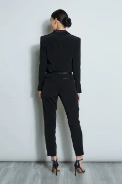 Elie Tahari Cropped Tuxedo Jacket- Jackets & Blazers