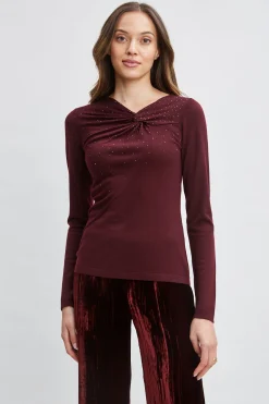 Elie Tahari Crystal Knot Wool Sweater- Tops & Sweaters