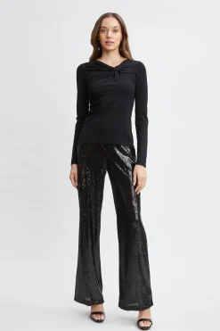 Elie Tahari Crystal Knot Wool Sweater- Tops & Sweaters