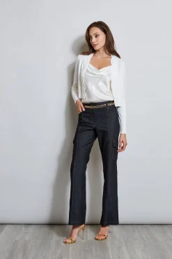 Elie Tahari Denim Cargo Pant- Bottoms