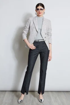 Elie Tahari Denim Slit Front Jeans- Bottoms