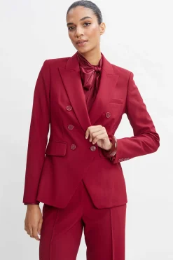 Elie Tahari Double Breasted Blazer- Jackets & Blazers|Suiting