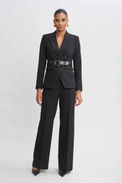 Elie Tahari Double Breasted Blazer- Jackets & Blazers|Suiting