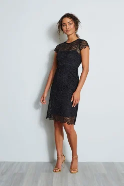 Elie Tahari Elissa Dress- Dresses & Jumpsuits|Short Sleeve Dresses