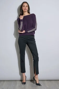 Elie Tahari Embellished Merino Cashmere Sweater- Tops & Sweaters
