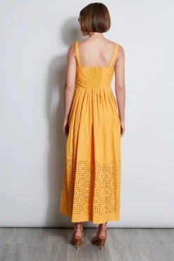 Elie Tahari Embroidered Maxi Dress- Dresses & Jumpsuits|Sleeveless Dresses