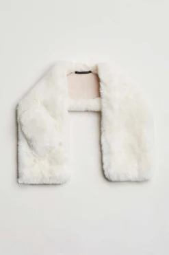 Elie Tahari Faux Fur Pull Through Scarf- Fragrance|Gloves