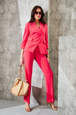 Elie Tahari Fit & Flare Slit Pant- Bottoms