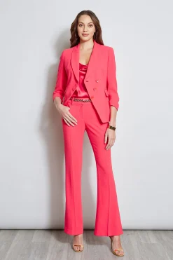 Elie Tahari Fit & Flare Slit Pant- Bottoms