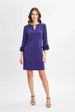 Elie Tahari Flower Sleeve Shift Dress- Dresses & Jumpsuits