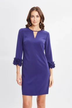 Elie Tahari Flower Sleeve Shift Dress- Dresses & Jumpsuits