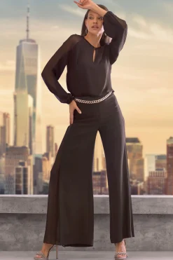 Elie Tahari Fluid Side Pleated Pant- Bottoms