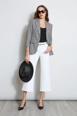 Elie Tahari Gingham Blazer- Jackets & Blazers