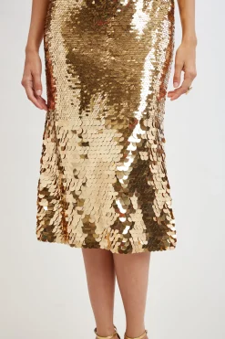 Elie Tahari Graduated Sequin Dress- Dresses & Jumpsuits|Midi Dresses